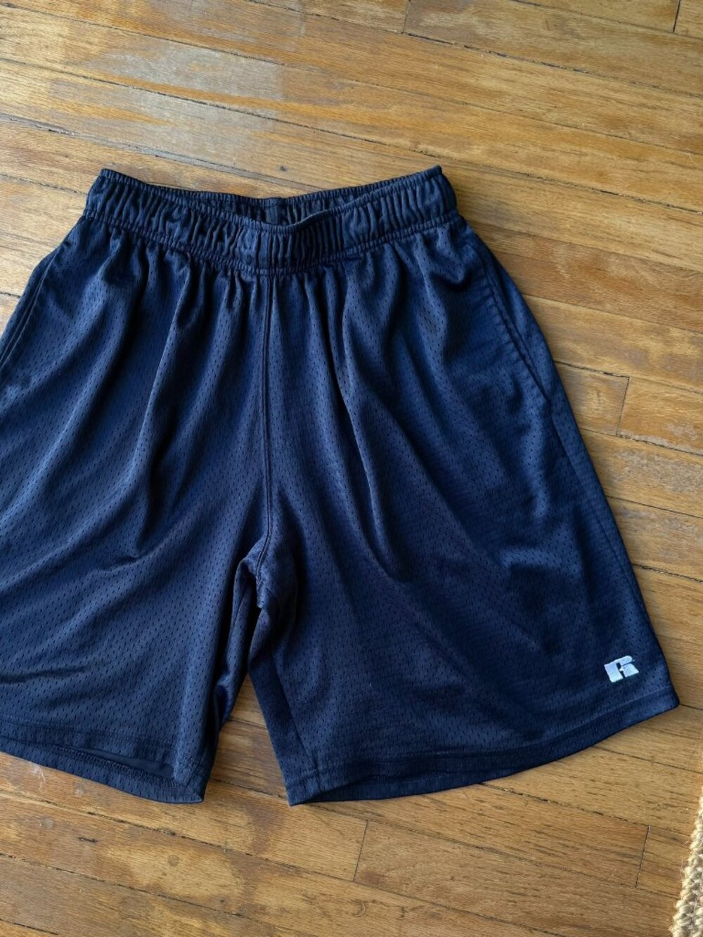 Y2K Russell Athletic navy basketball shorts